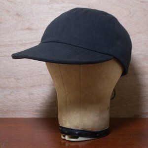 Uniform Bridge & Co Black Baseball Cap In Herringbone